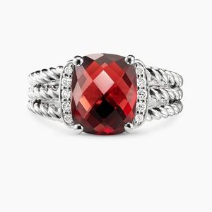 David Yurman Petite Wheaton Ring with Diamonds